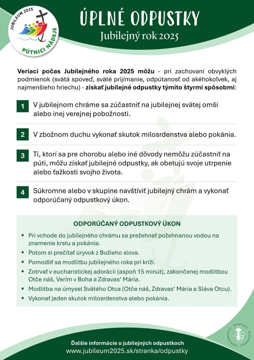 Úplné odpustky v kocke