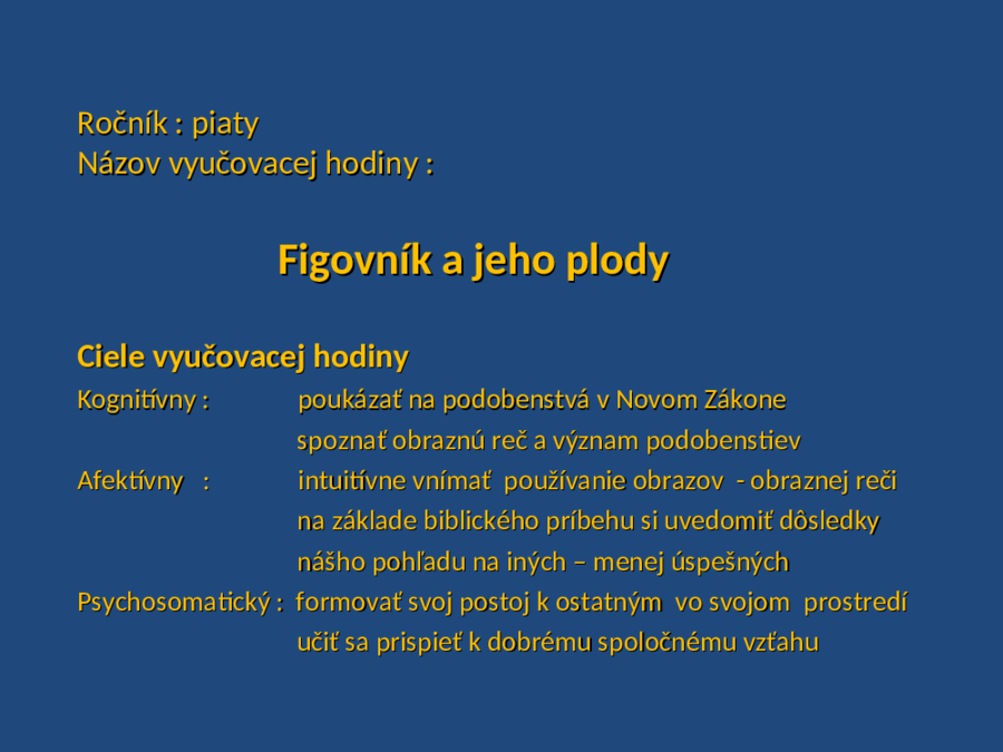 Figovník a jeho plody